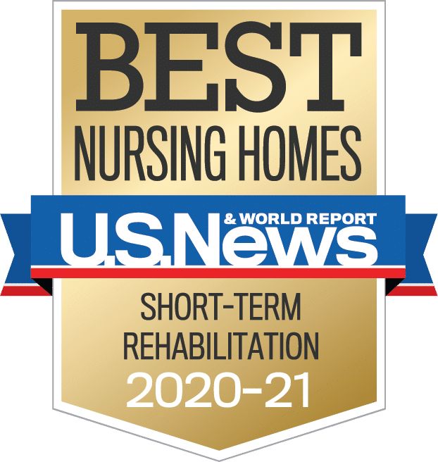U.S. News and World Report Best Nursing Home Short-term Rehabilitation 2020-22021Award image