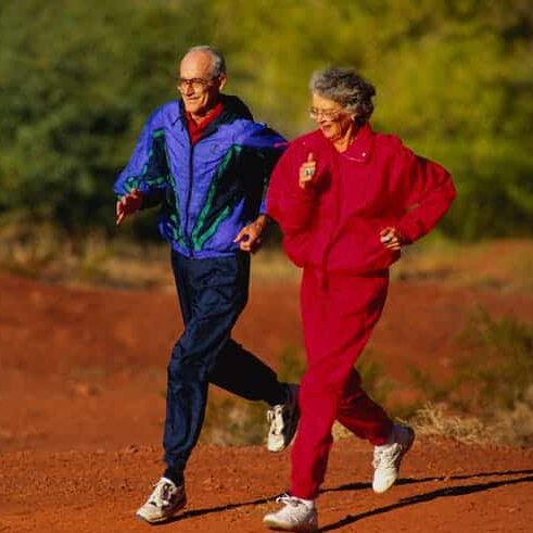 older adults running