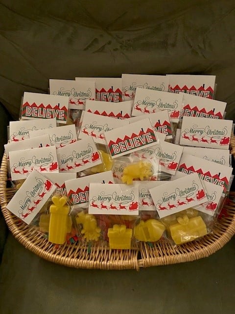 CLVs Carole Waddell made beeswax ornaments