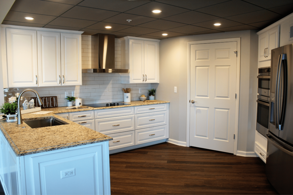 A kitchen at one of the senior apartments at Avondale Place