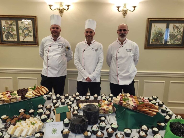 Chefs at Emerald Afternoon Celebration for senior living residents in Westminster, Maryland.