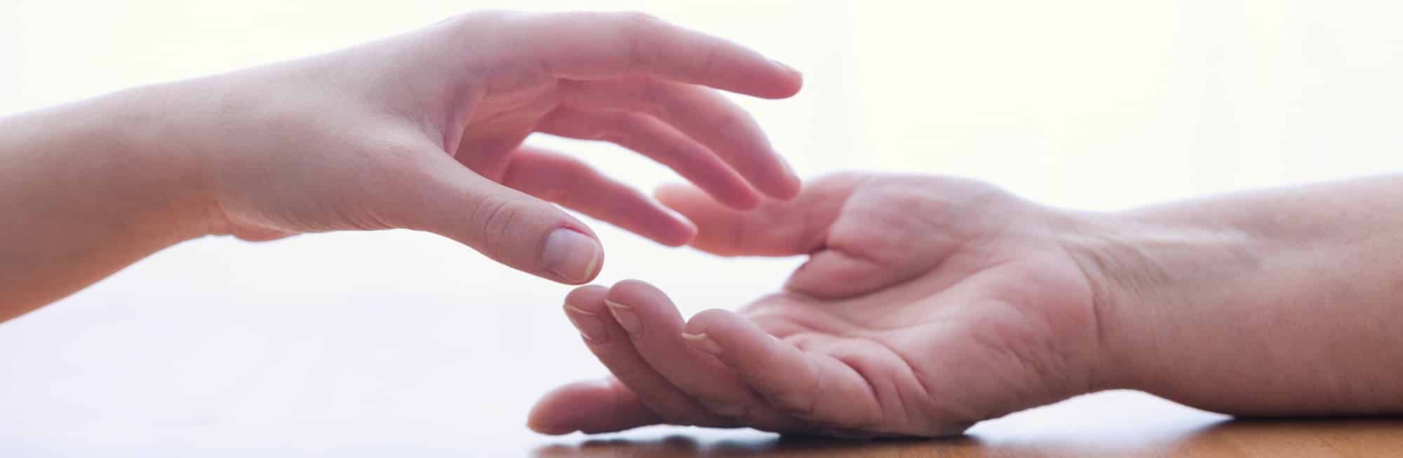 Close-up of hands