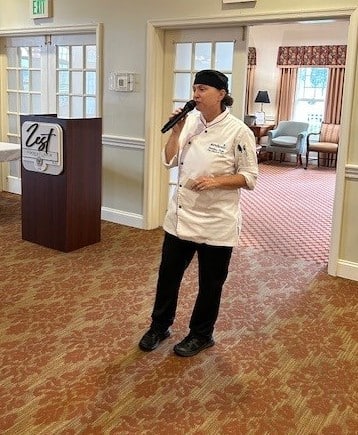 Executive Chef Shelly Funt and her team recently hosted a Chef’s Tasting event, which put a spotlight on our community’s commitment to using plenty of fresh, local ingredients.