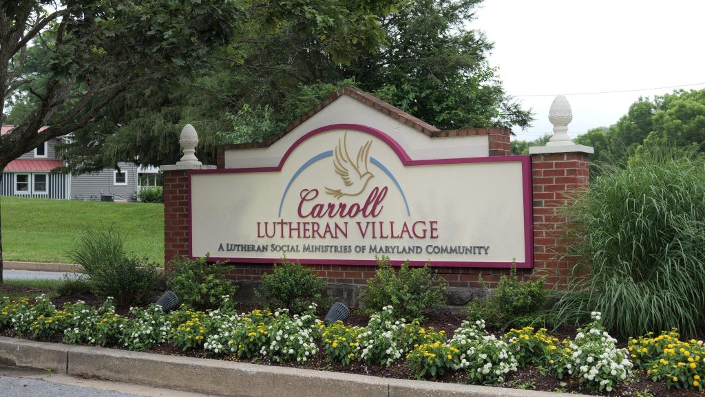 Carroll Lutheran Village's community sign.