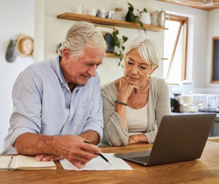 Couple exploring the cost of a Life Plan Community.