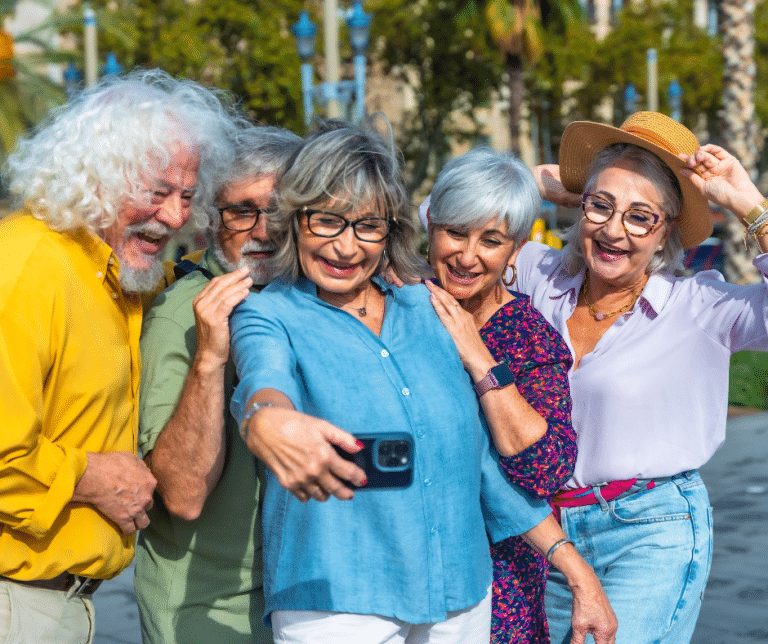 Older adults showing the value of retirement