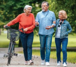 Seniors discussing plans for the future.