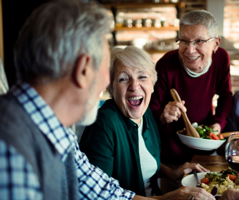 Senior adults having fun at a Life Plan Community